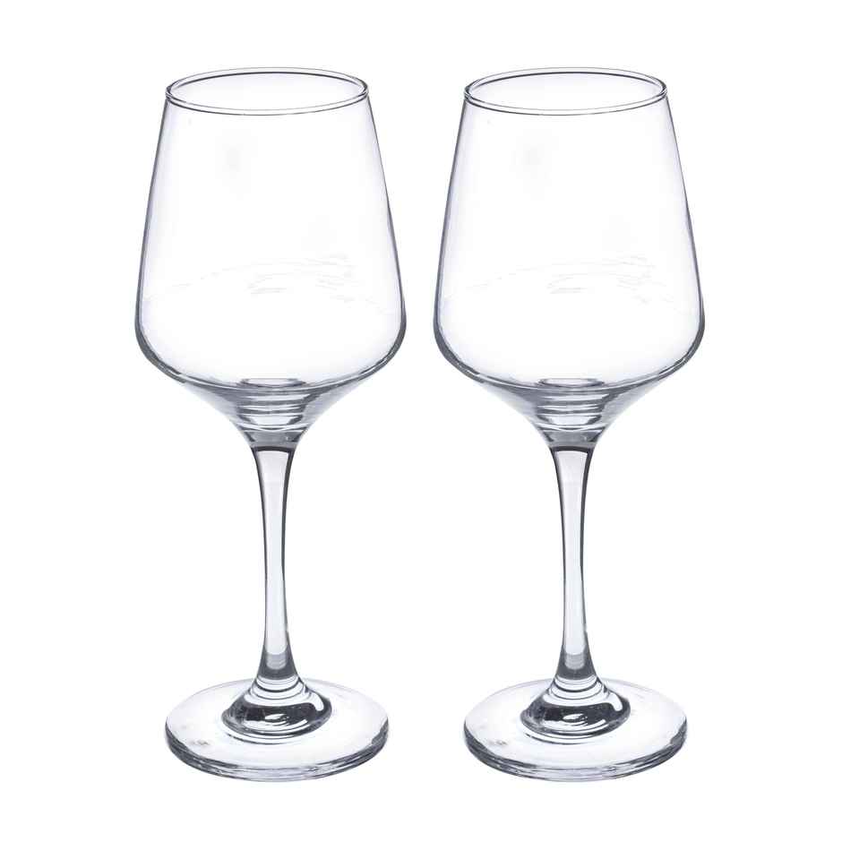 Infinity Wine Glass Set | Durable & Elegant | Set of 2 | 360 ml | Sanjeev Kapoor