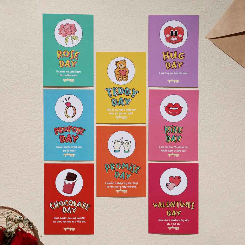 8 Days of Valentine Greeting Cards | Oye Happy