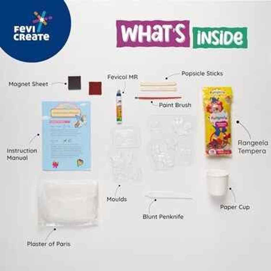 Fevicreate Mould & Paint Universe of Unicorn Kit for Kids| Badges & Fridge Magnets
