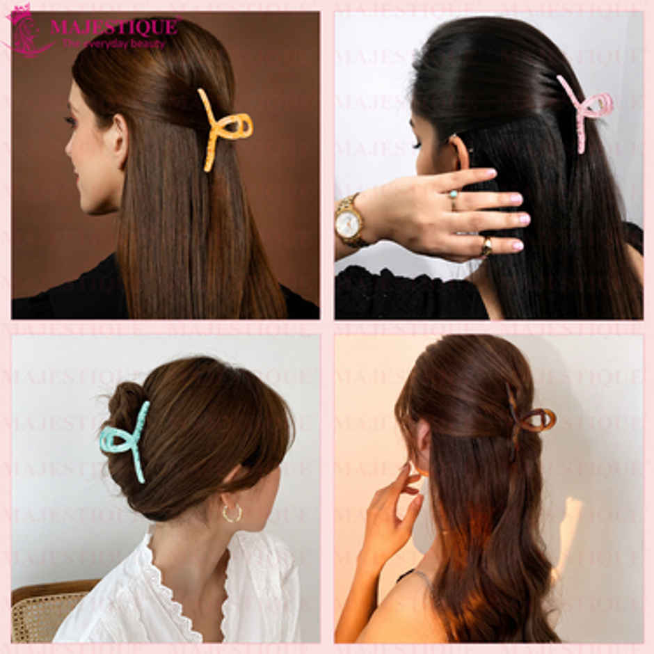 Majestique Matte Large Triangle Hair Claw Clip Clutcher for Women