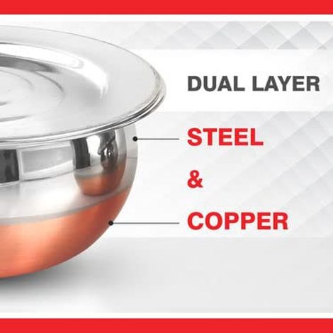 Klassi Kichen 20Pc Copper Bottom Cookware Set
