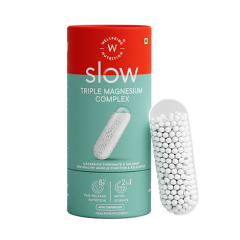 Wellbeing Nutrition Slow Triple Magnesium Complex with Glycinate, Aquamin Citrate & Threonate