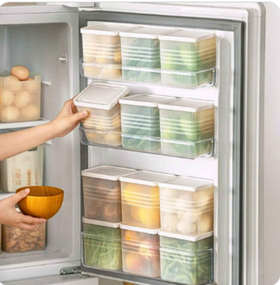 YELLOCUT Fridge Storage Boxes - 1200 ml