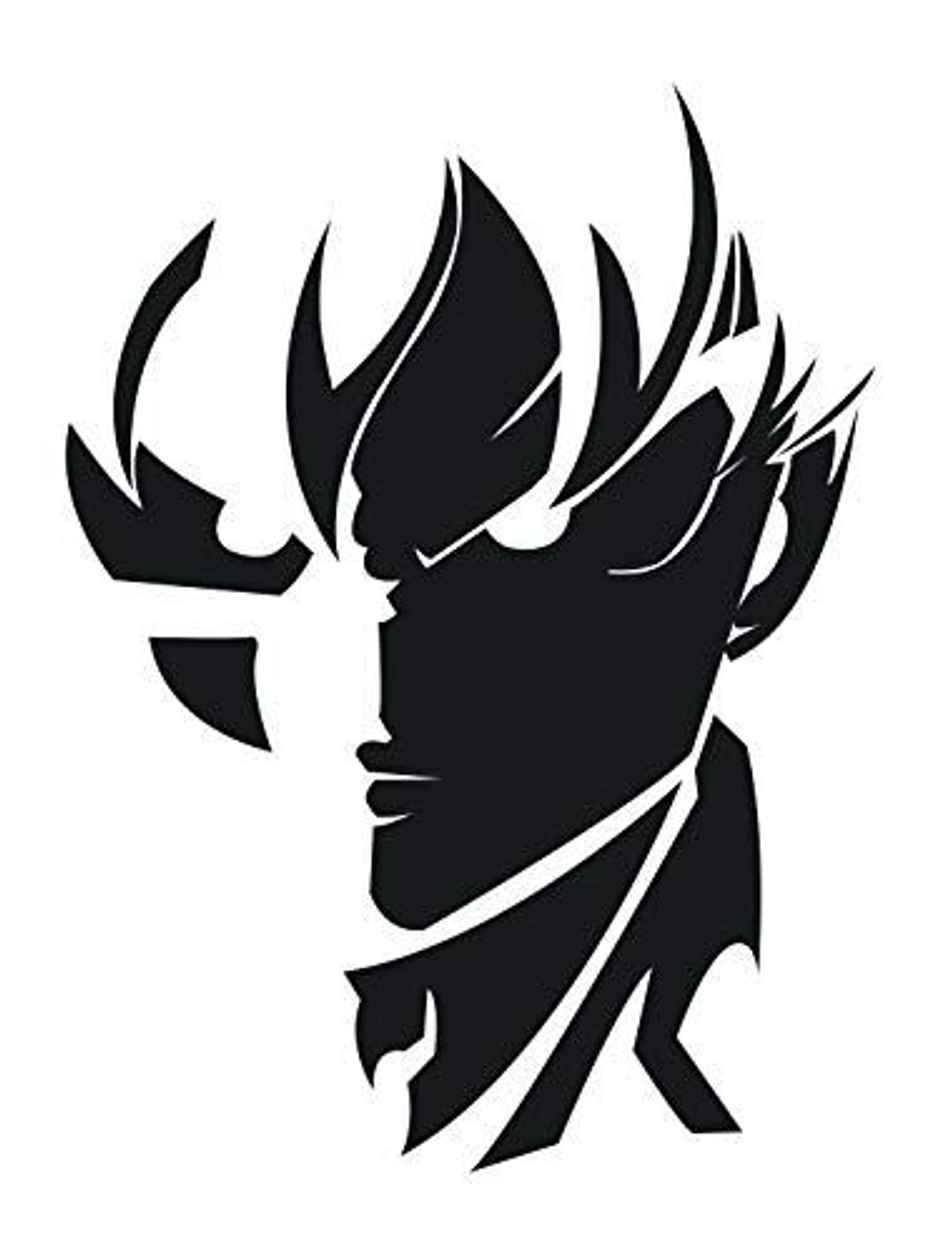 Wollzo 81 cm MOTIVATIONAL SON GOKU Self Adhesive Sticker