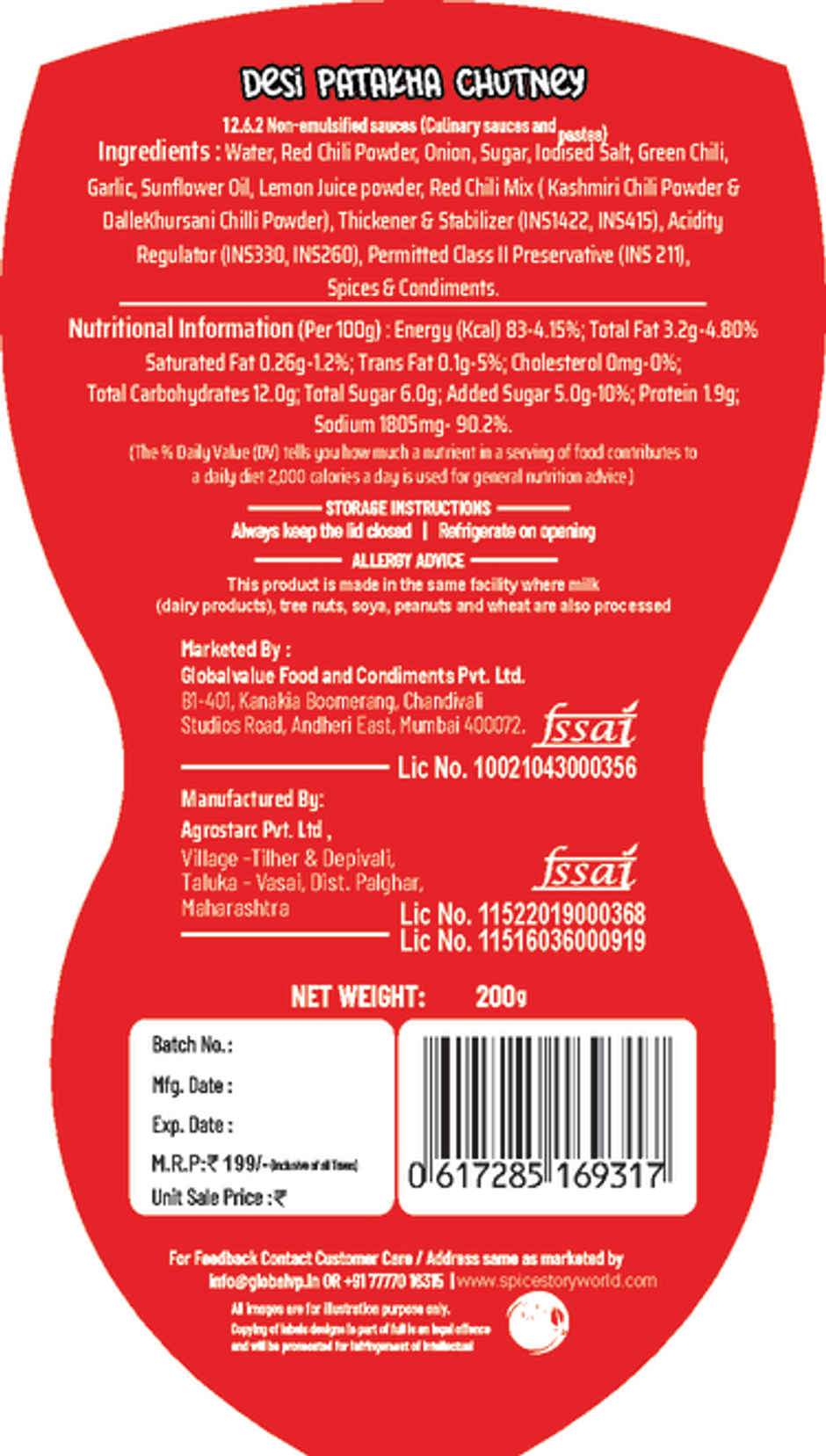 Spice Story Desi Patakha Chutney