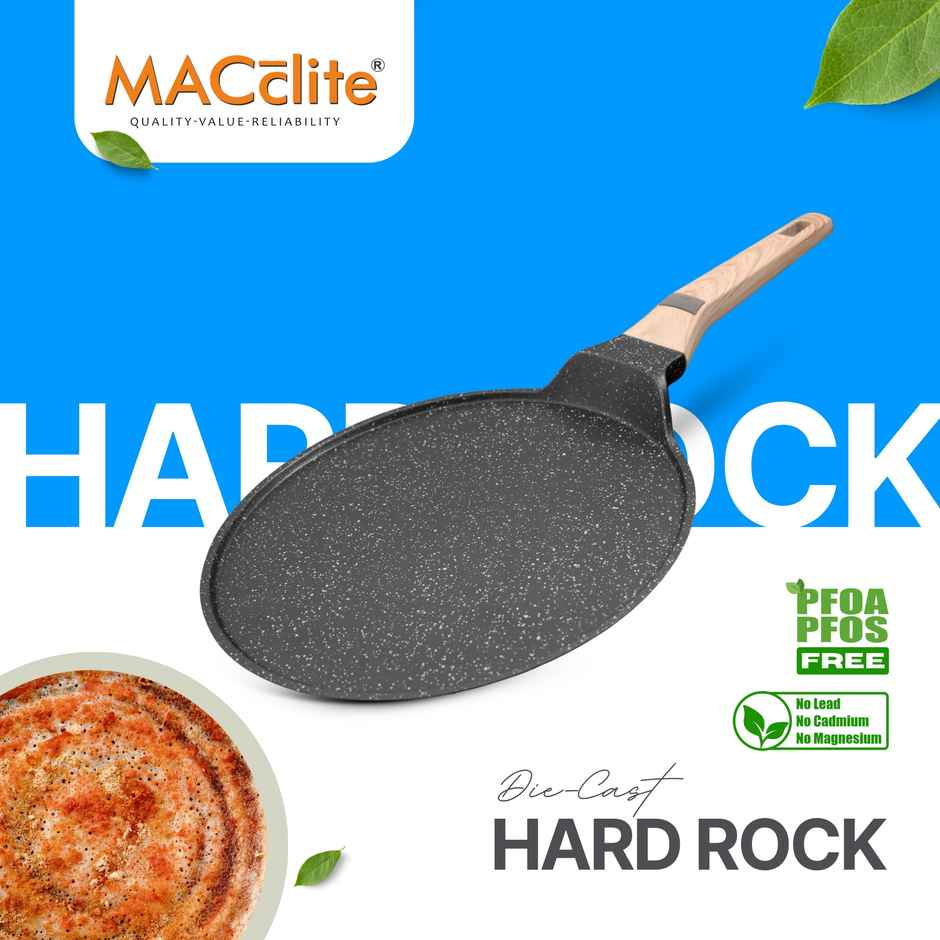 Macclite Non-Stick Flat Tawa | 20 cm | Induction Compatible