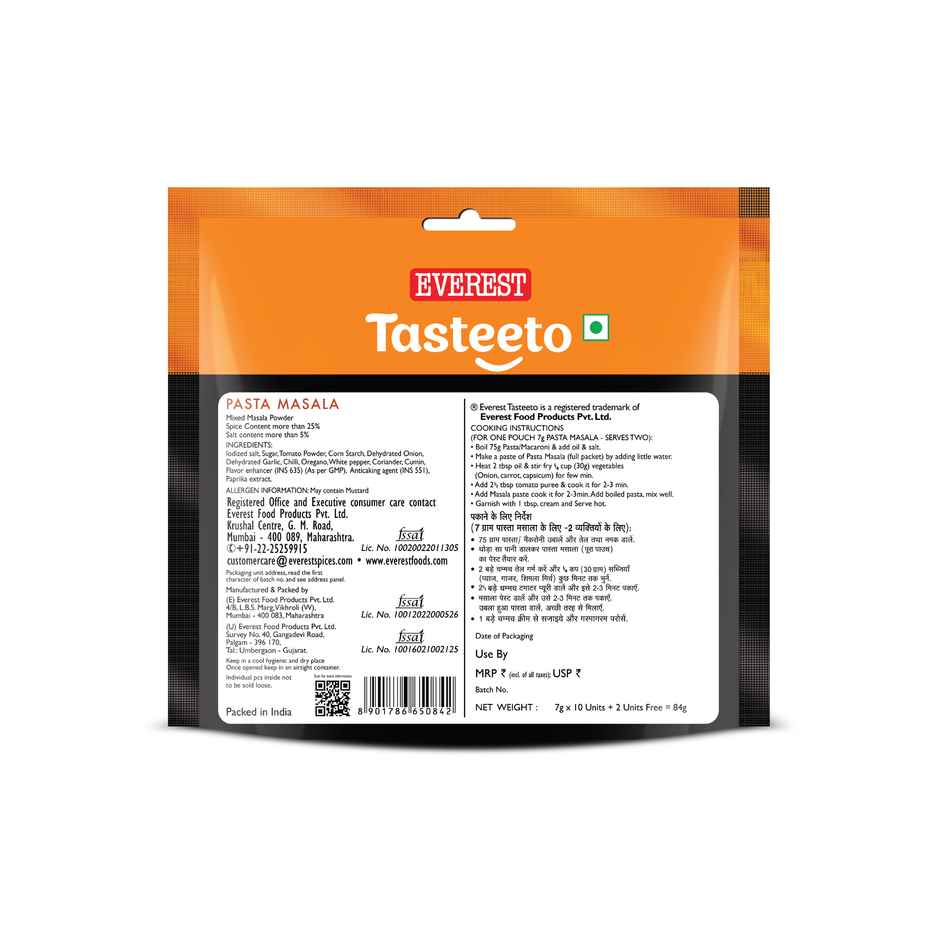 Everest Pasta Masala Pouch | Pack Of 7gm | 10 units and 2 units free