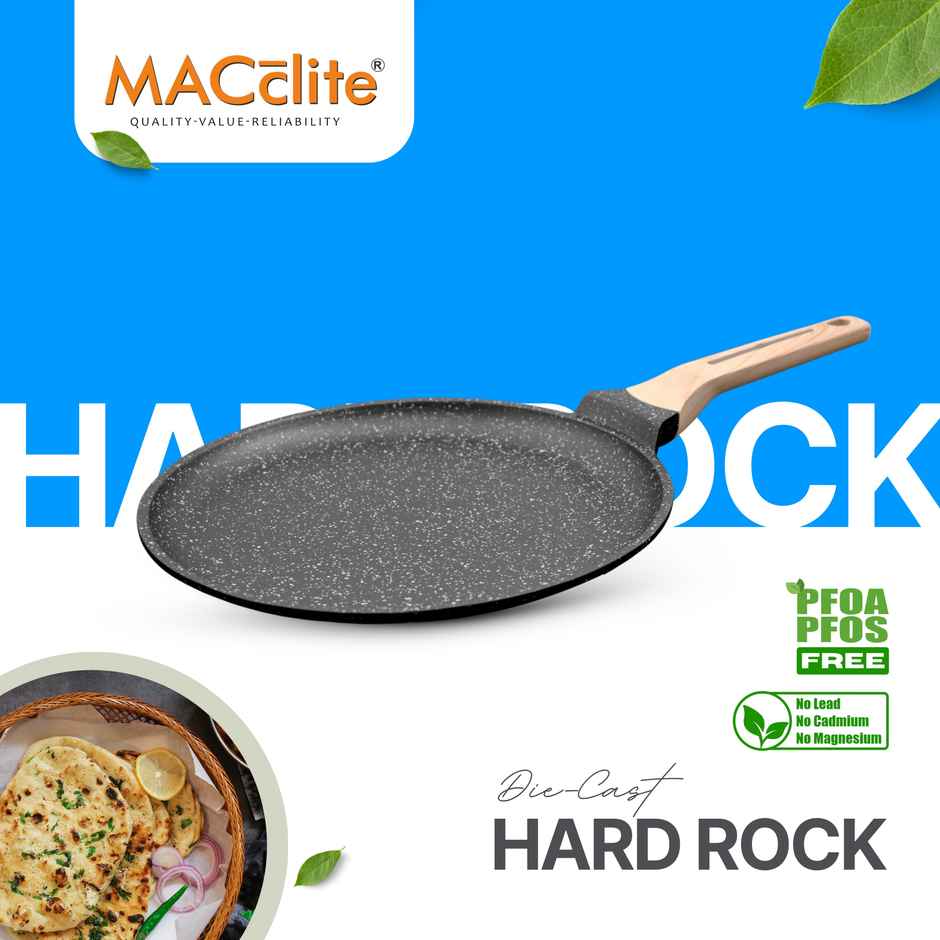 Macclite Non-Stick Tawa | 30 cm | Induction Compatible