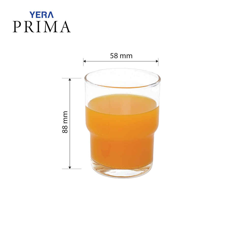 Yera Glassware Prima Zest Tumbler Set | TH8ST | 215 ml