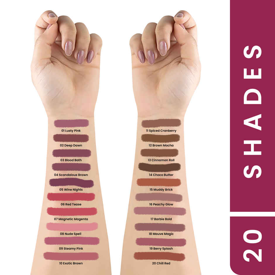 Mars Cosmetics Edge of Desire Matte Lip Liner | 12 - Brown Mocha