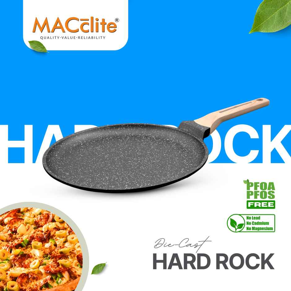 Macclite Non-Stick Tawa | 22 cm | Induction Compatible