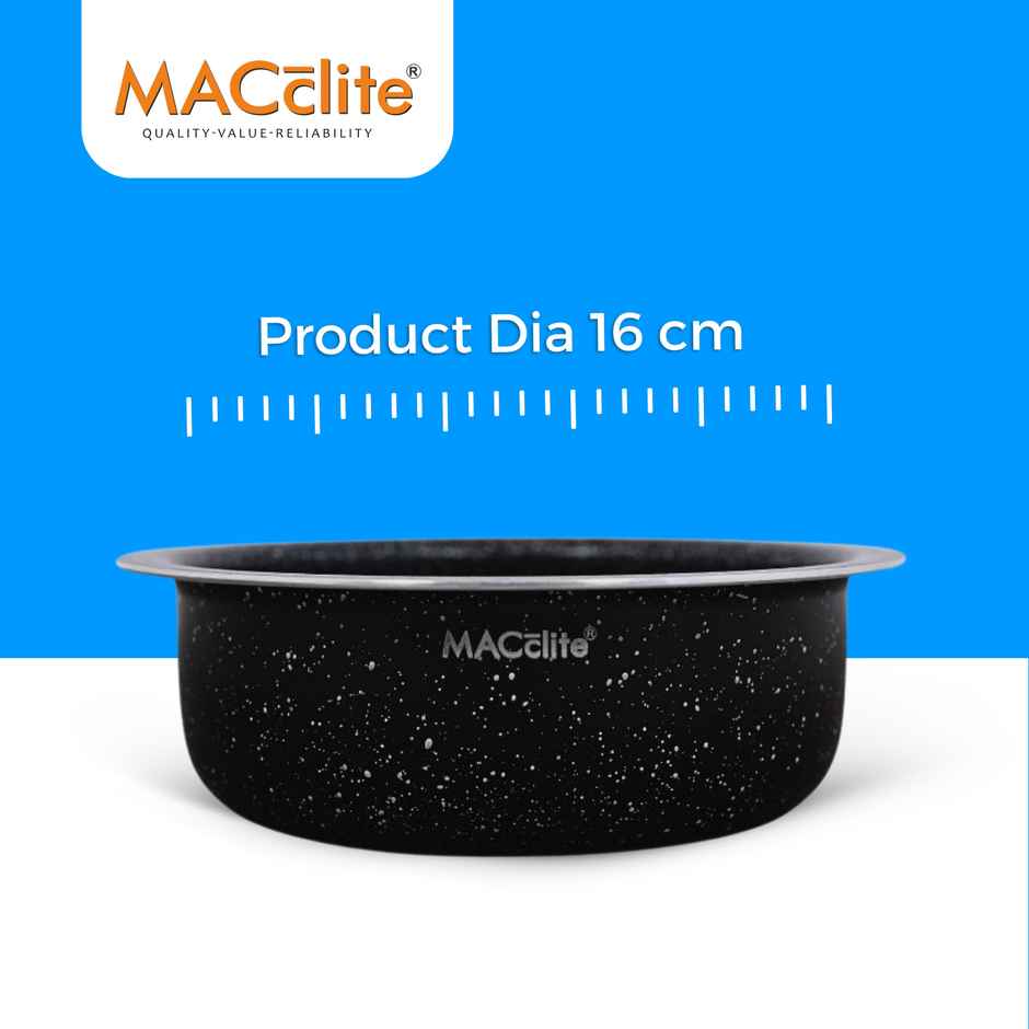Macclite Non Stick Hard Rock Miniso Stew Pan 16 cm