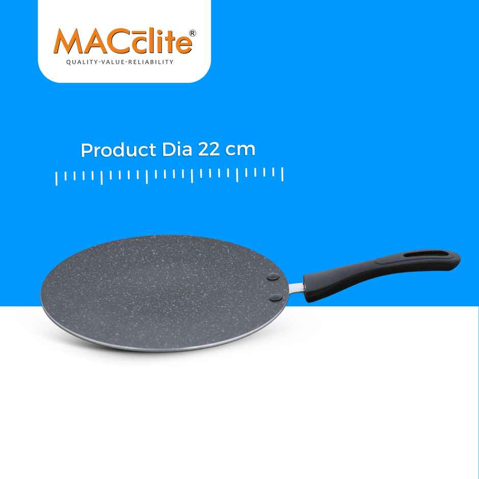Macclite Non Stick Hard Rock Miniso Roti Tawa 22 cm