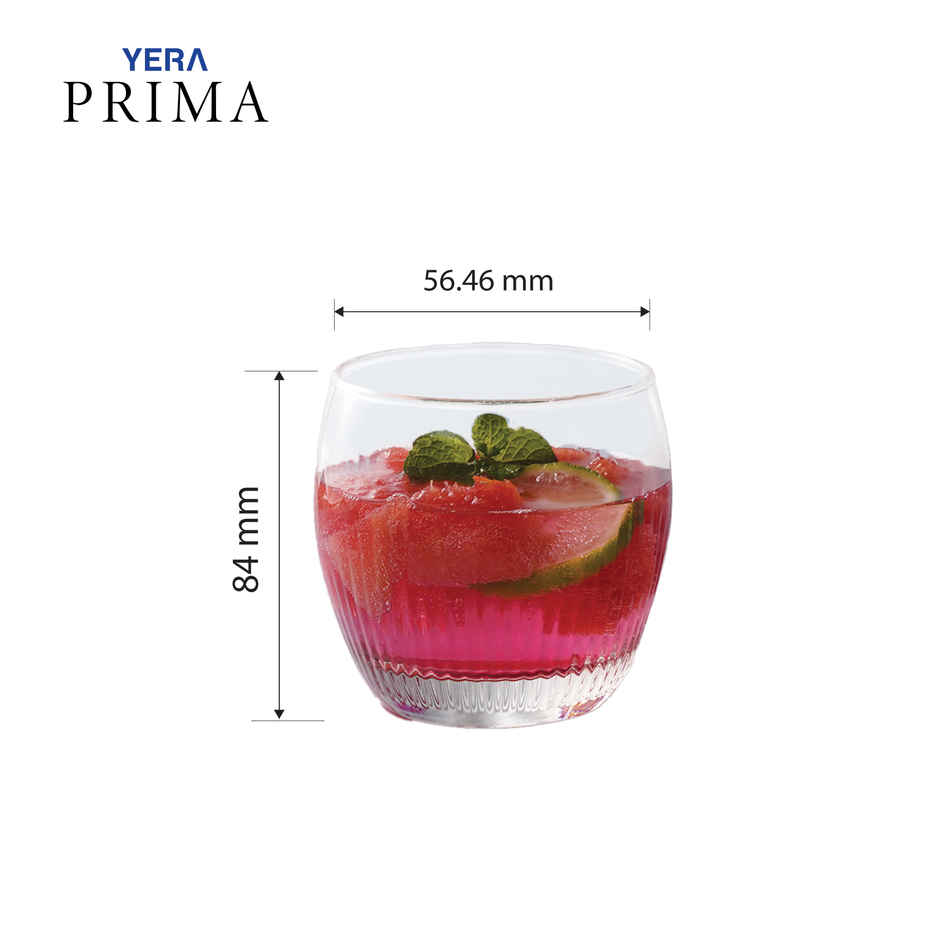 Yera Glassware Prima Zest Tumbler Set | TH12RIB | 335 ml