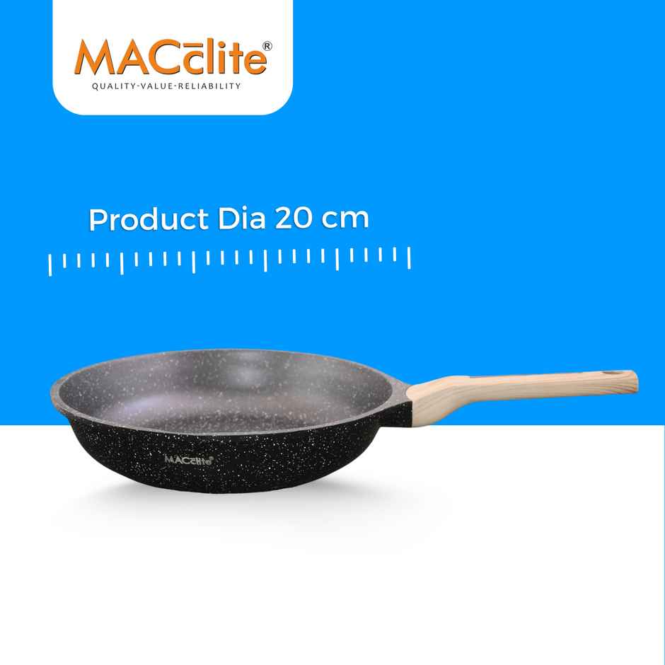 Macclite Non-Stick PDC Granite+ Induction Base Hard Rock Triumph Frying Pan 20 cm