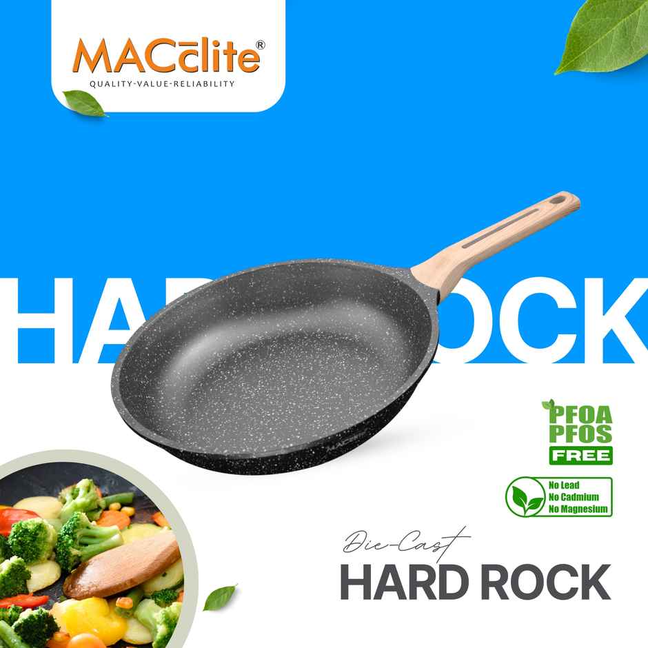Macclite Non-Stick PDC Granite+ Induction Base Hard Rock Triumph Frying Pan 26 cm