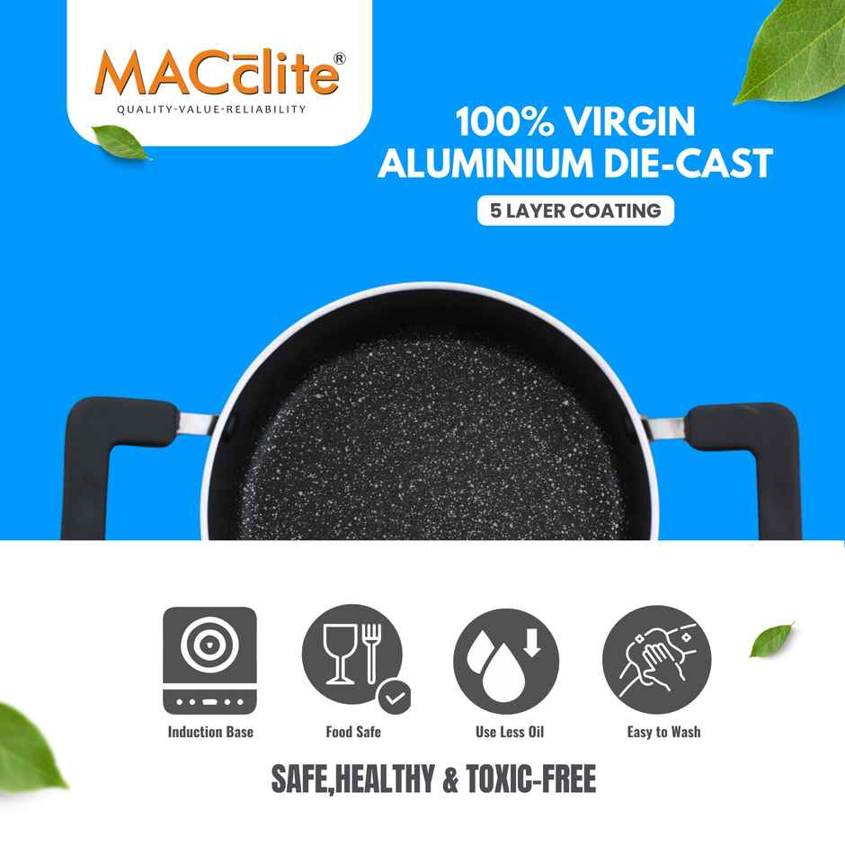 Macclite Non Stick Hard Rock Miniso Soup Pan 14 cm