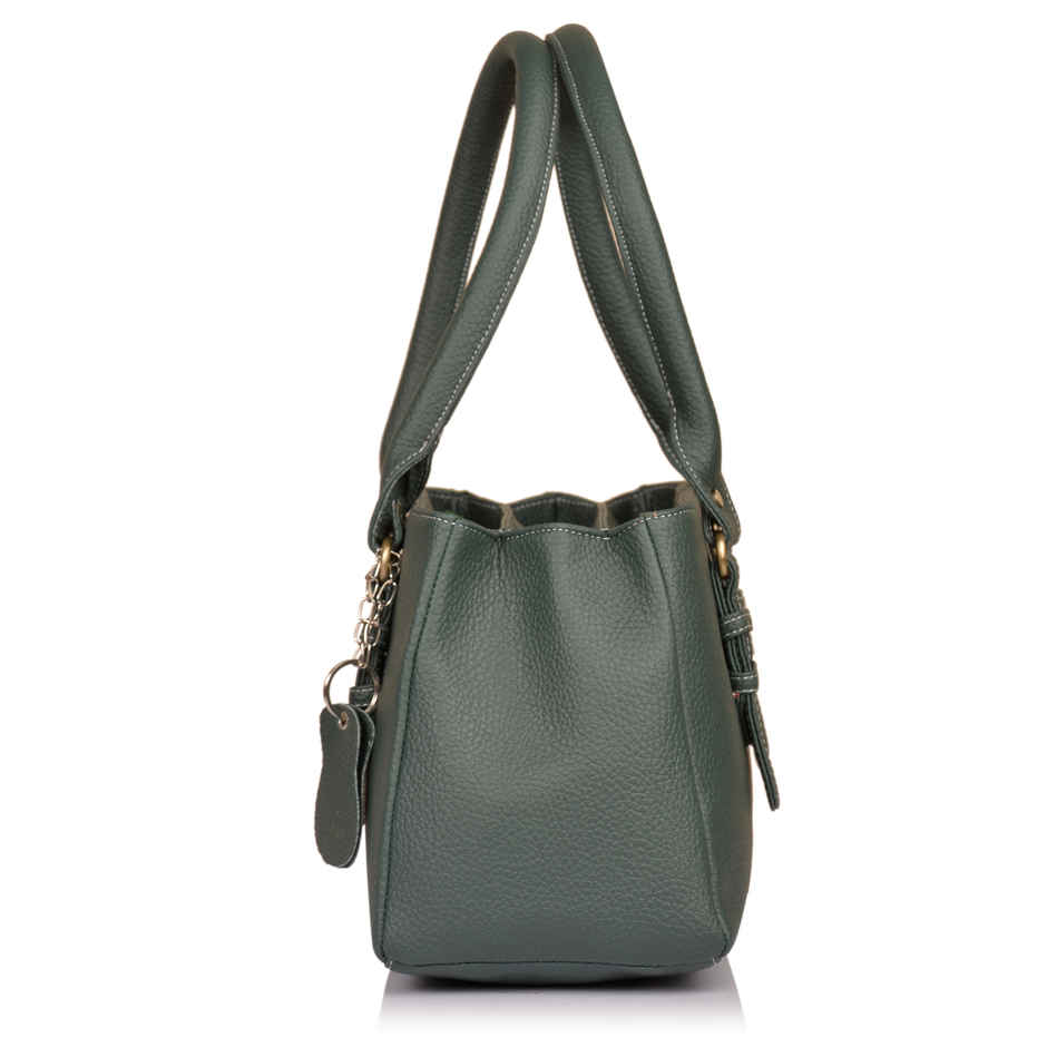 Fostelo Women's Vegan Leather Westside Handbags Shoulder Hobo Bag Ladies Purse | Green | Large