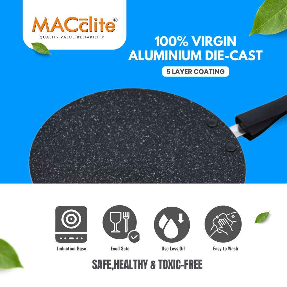 Macclite Non Stick Hard Rock Miniso Roti Tawa 22 cm