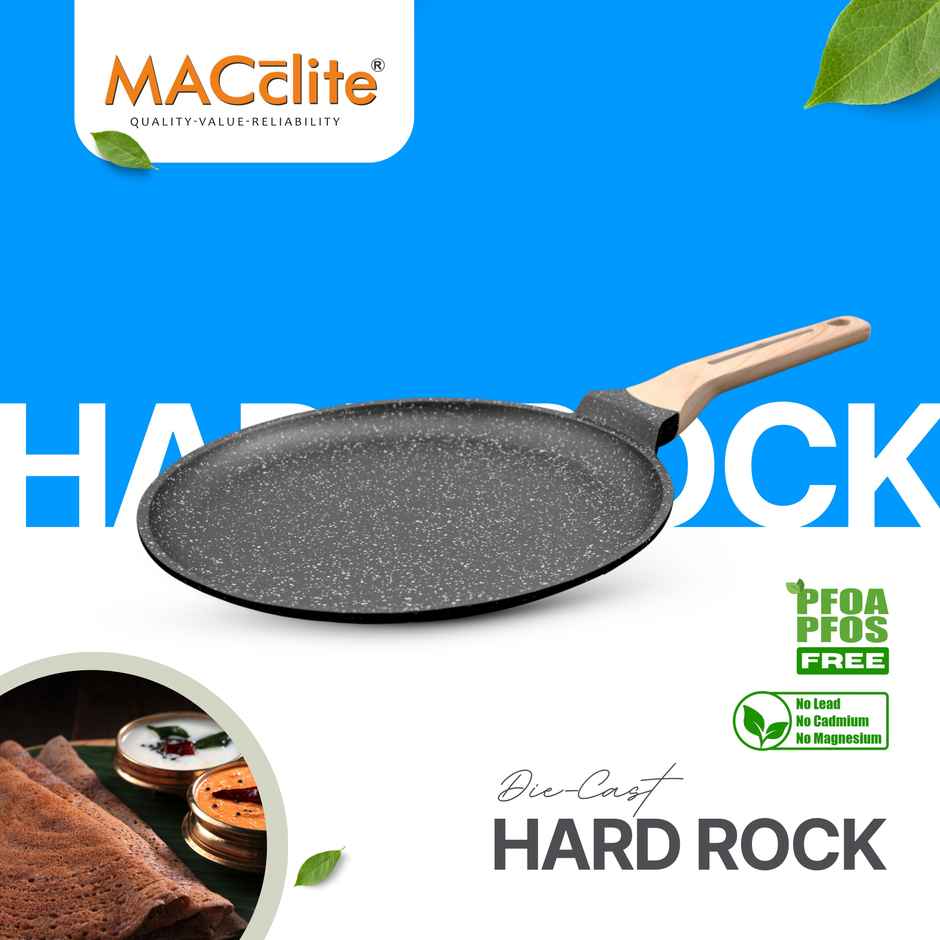 Macclite Non-Stick PDC Granite+ Induction Base Hard Rock Triumph Tawa 26 cm