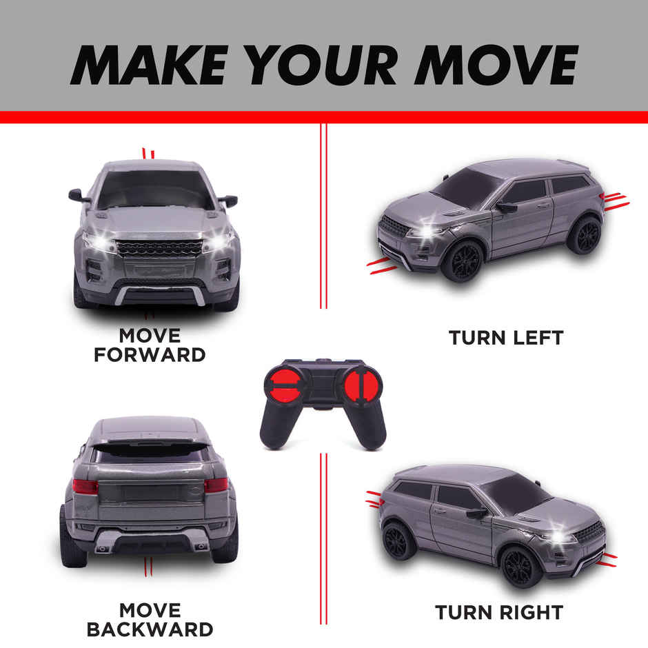 Frendo 1:24 Hi Speed Mini Remote Control Car -Rov Grey