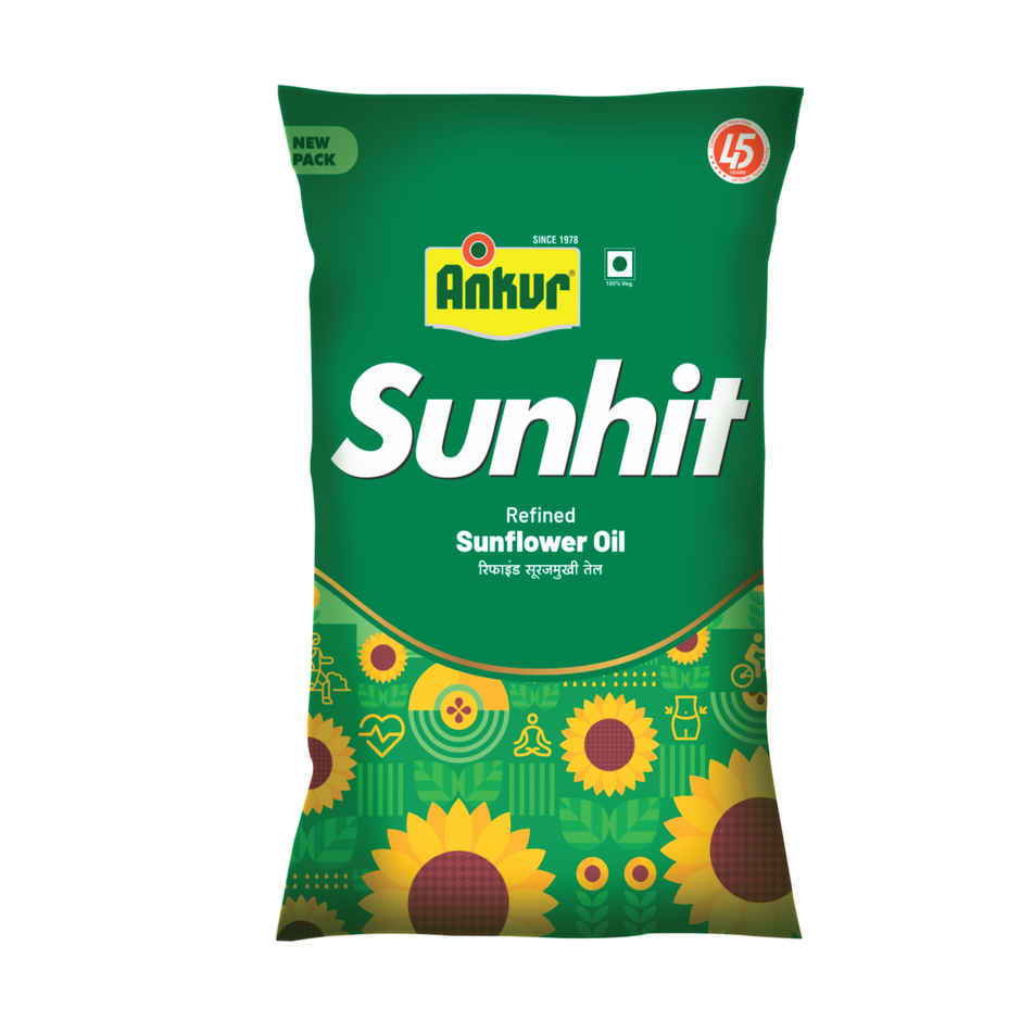 Ankur Sunhit Sunflower Oil Pouch