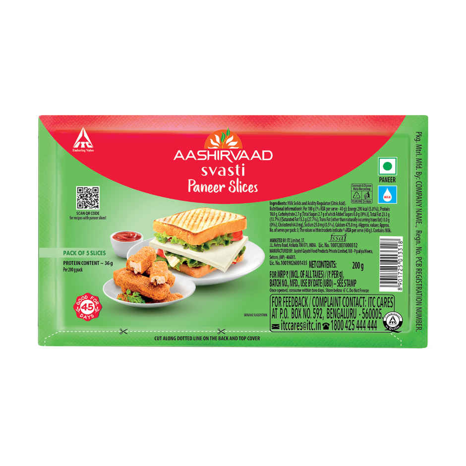 Aashirvaad Svasti Paneer Slice Slices