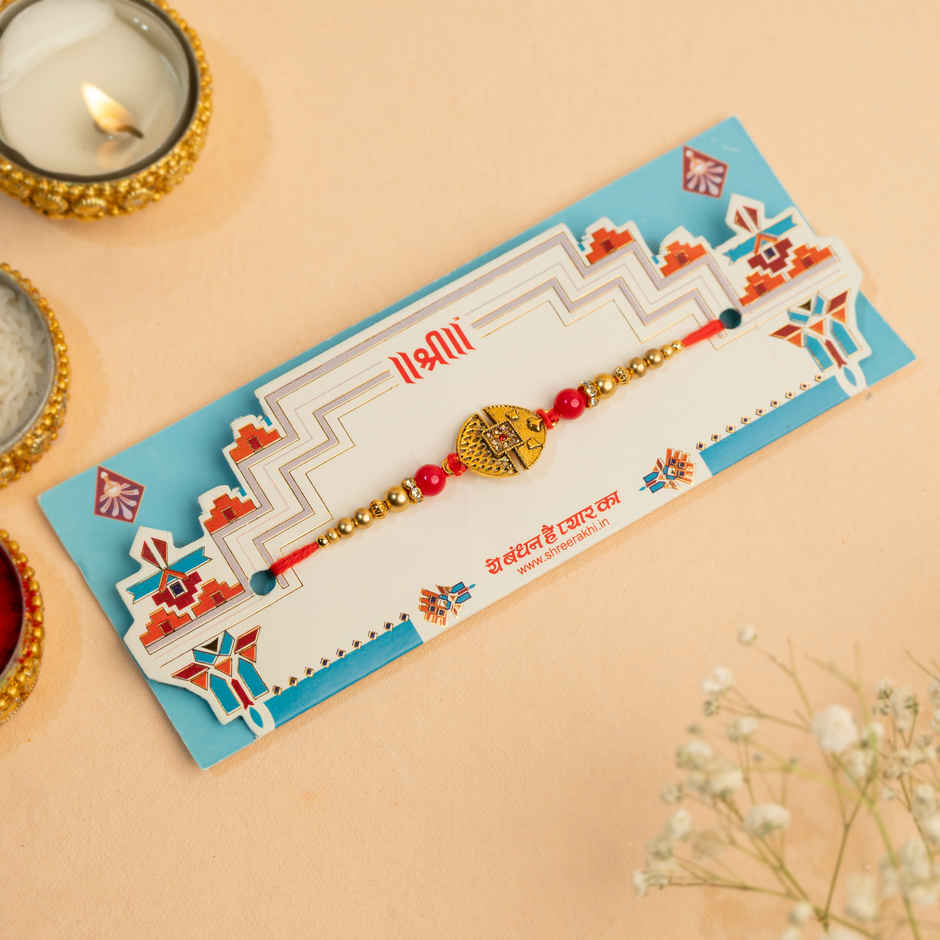 Rakhi for Brother | Studded | Abstract | Pack of 1 | Shree Rakhi