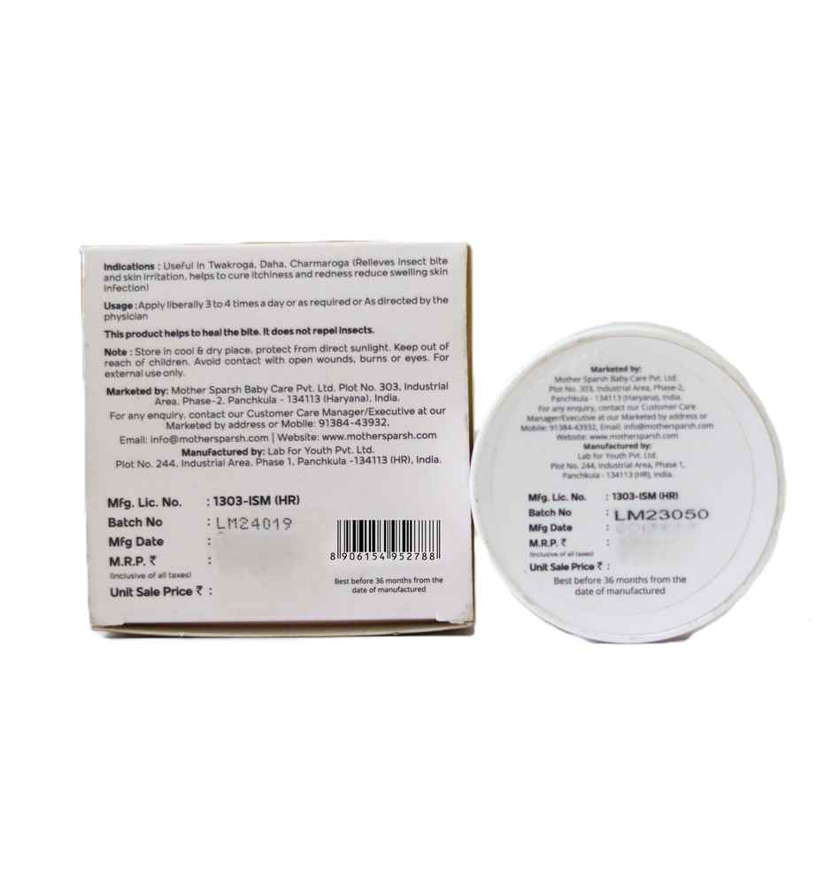 Mother Sparsh After Bite Turmeric Balm For Rashes And Mosquito Bites