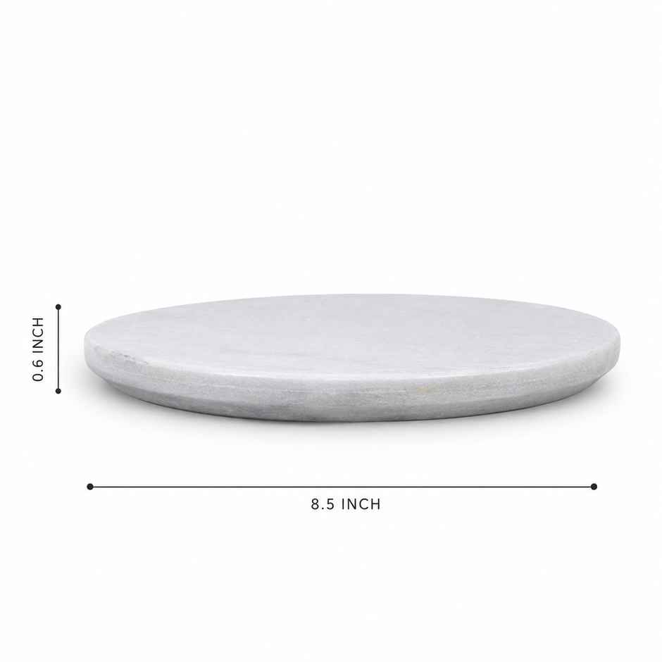 Sanjeev Kapoor by OGGN Marble Chakla/Rolling Pin Board/Roti & Chapati Maker - 9 Inch