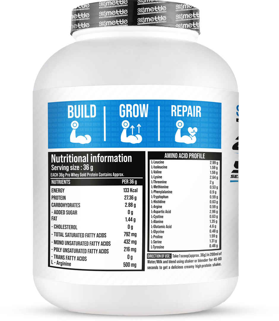 Getmymettle Pro Whey Gold Protein (Crisp Cookies)