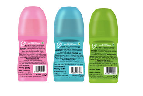 Eva Underarm Roll on Deodorant | For Bright - Fresh & Smooth Underarms - Wild Berries|Aloe|Cucumber