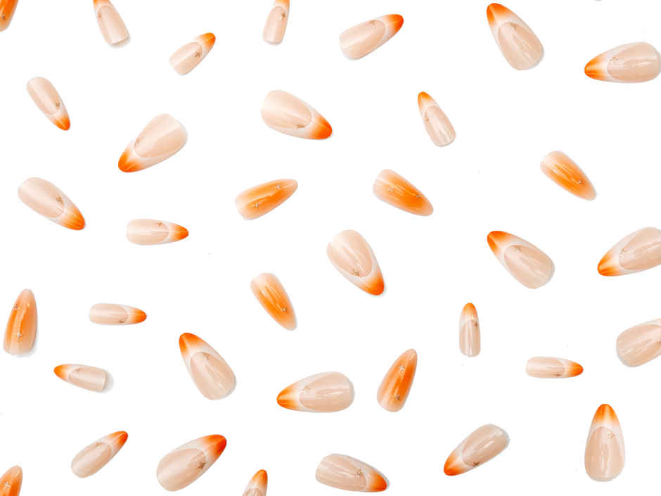 Nailinit Orange Candy Press On Nails