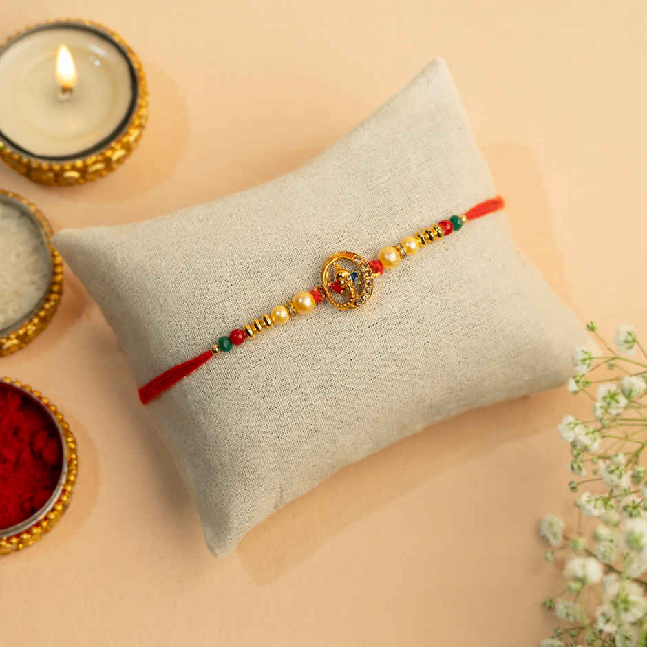 Rakhi for Brother | Lord Ganesh | Religious | Pack of 1 | Avyaan Rakhi