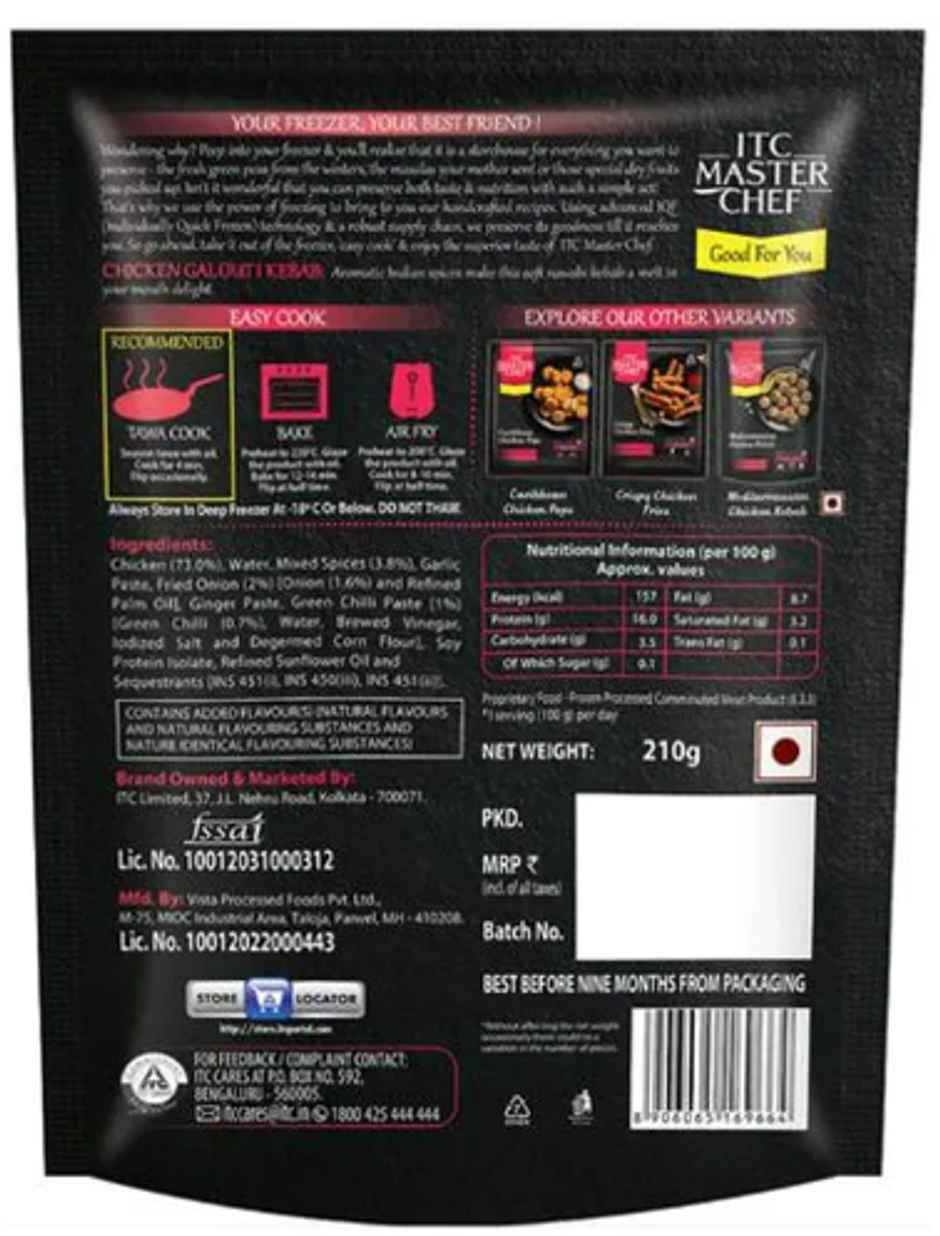 ITC Master Chef Chicken Galouti Kebab