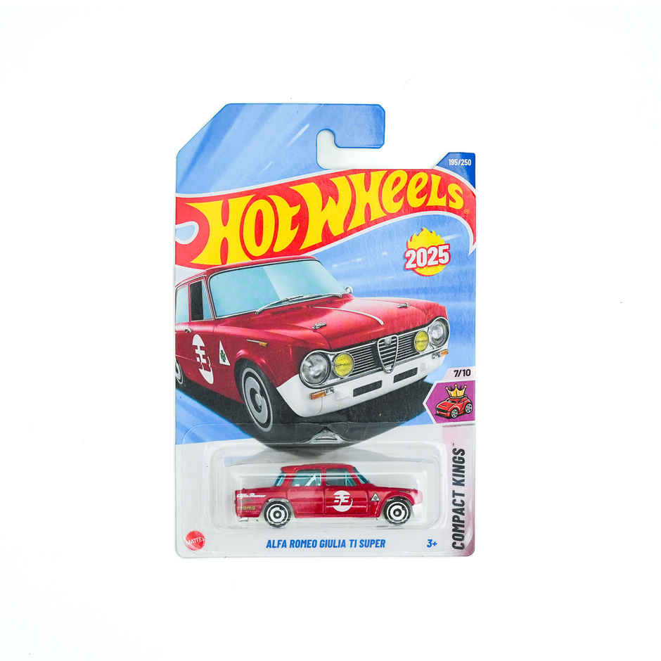 Hot Wheels Worldwide Basic Car | Hw 63 Alfa Romeo Giulia Ti Super Toy Car For Kids & Collectors