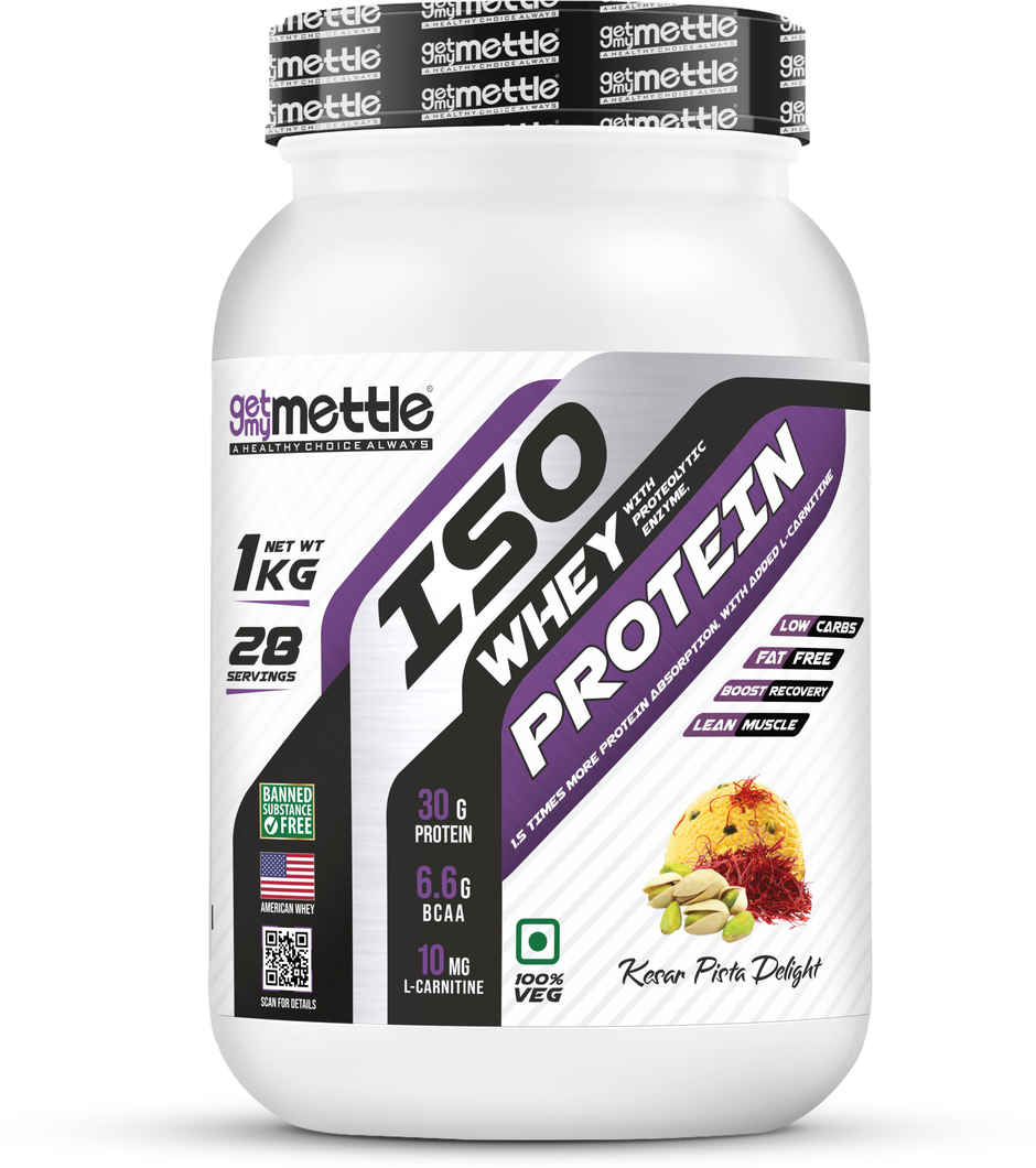 Getmymettle Iso Whey Protein (Kesar Pista Delight)