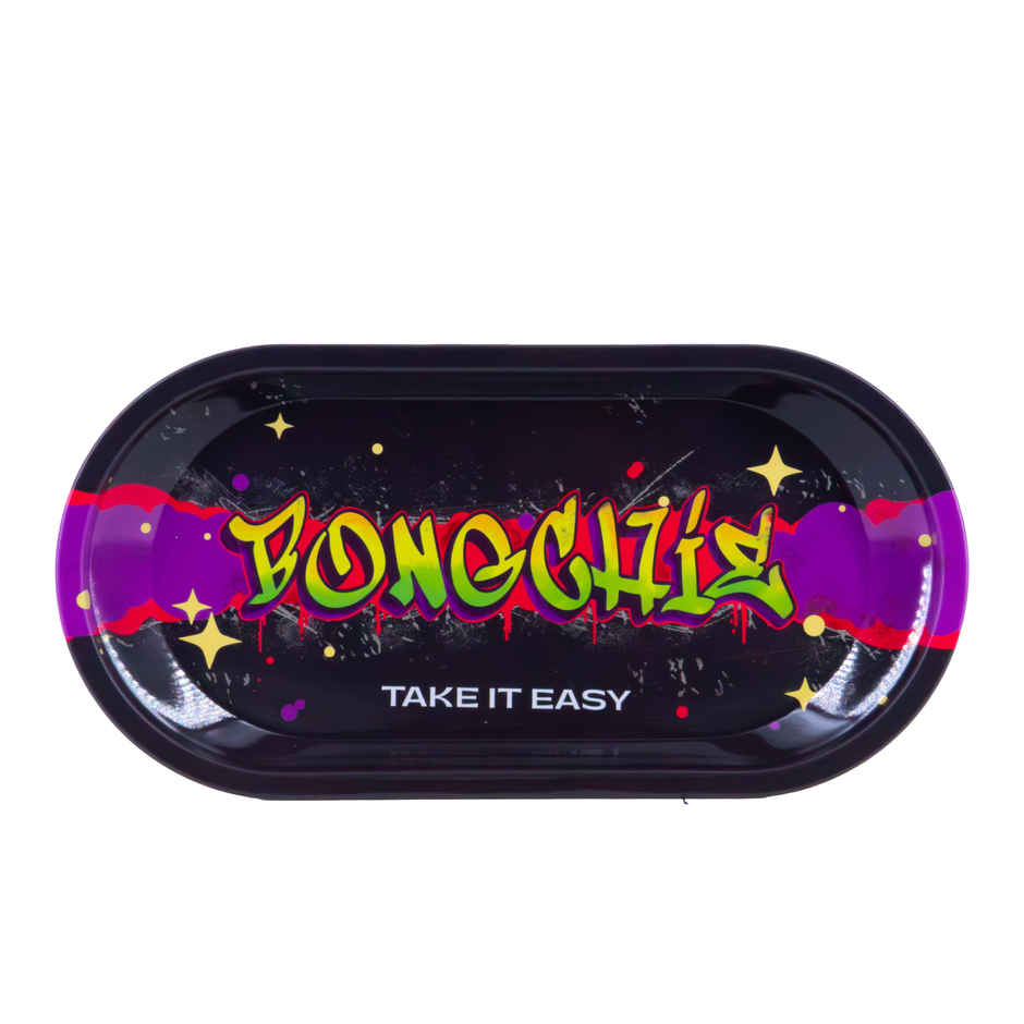 Bongchie Graffiti Rectangular Metal Rolling Tray