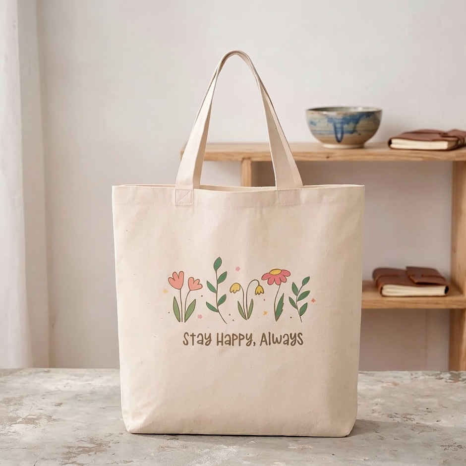 Tote Bag Hamper with Mug & Bottle | Oye Happy