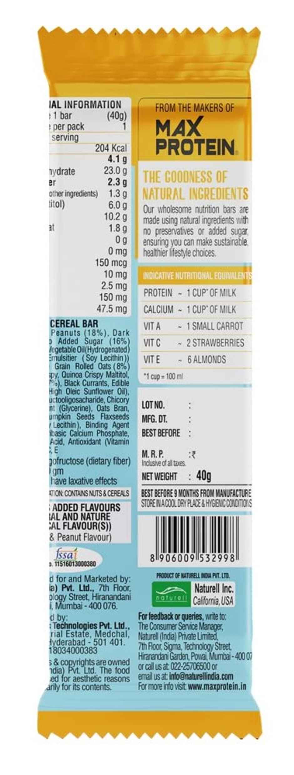 RiteBite Peanut Butter 4g Protein Energy Bar Combo