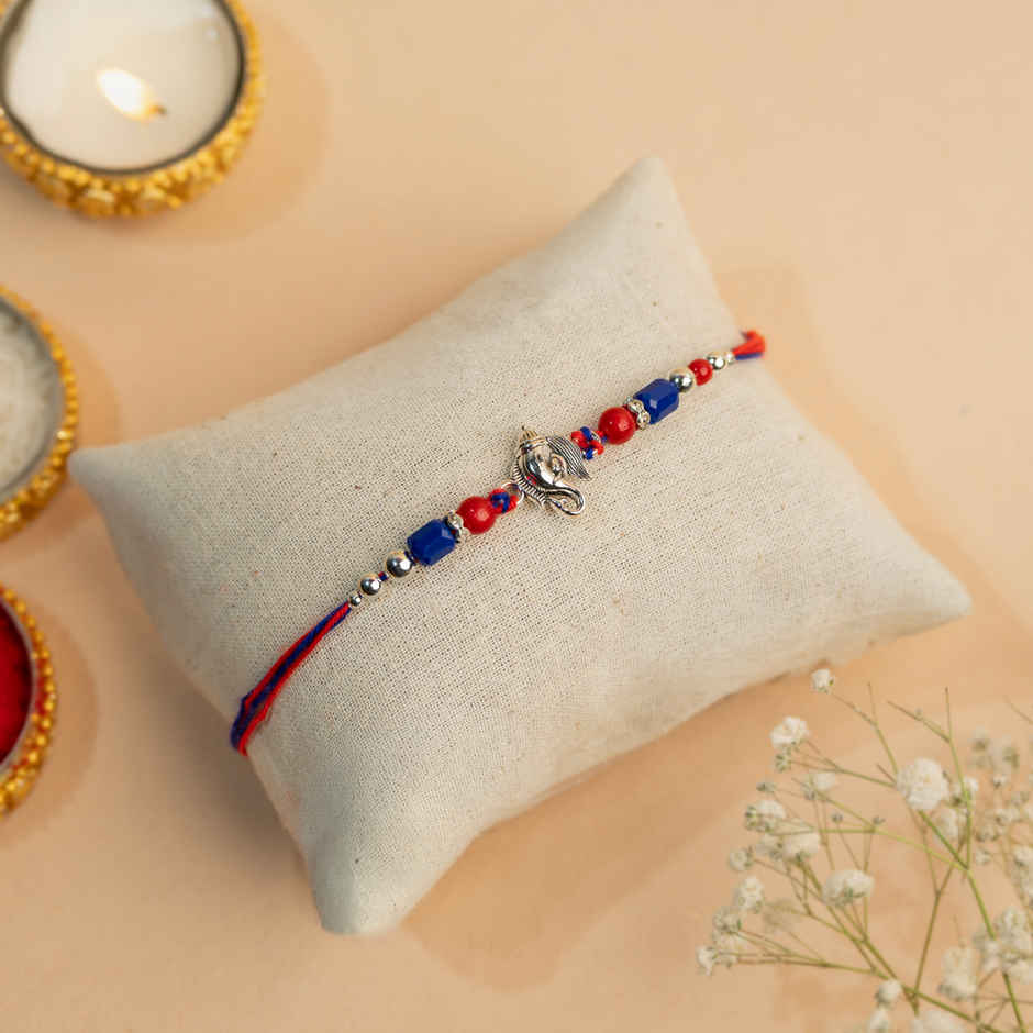 Rakhi for Brother | Lord Ganesh | Religious | Pack of 1 | Shree Rakhi