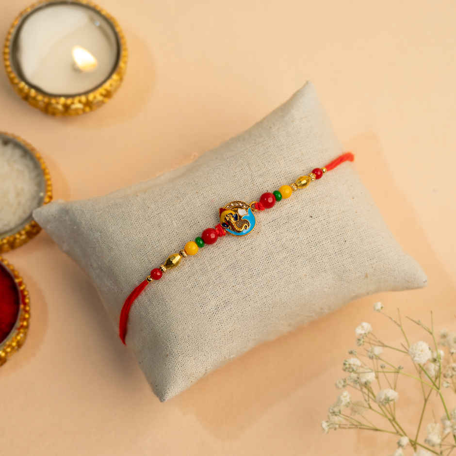 Rakhi for Brother | Lord Ganesh | Religious | Pack of 1 | Shree Rakhi