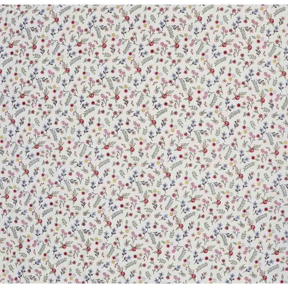 Dream Living Comforter Printed Reversible Double Bed Satin Finish Micropeach Super Soft 220 x 240 cm | Cream