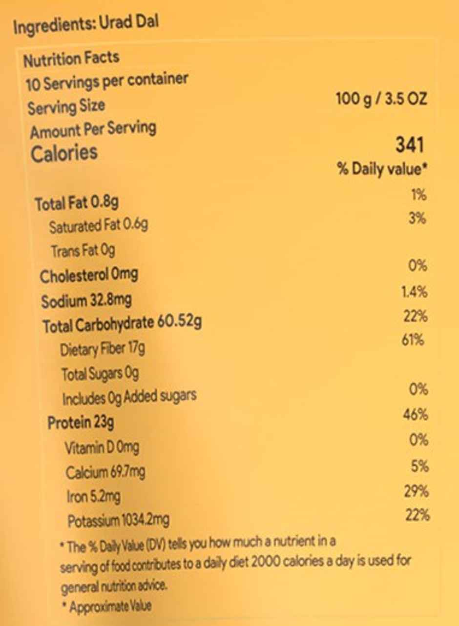 Himalayan Natives Premium Quality Urad Dal Split