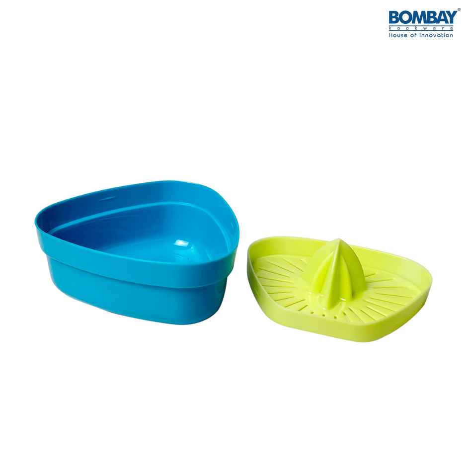 Hand Press Manual Plastic Juicer - Blue
