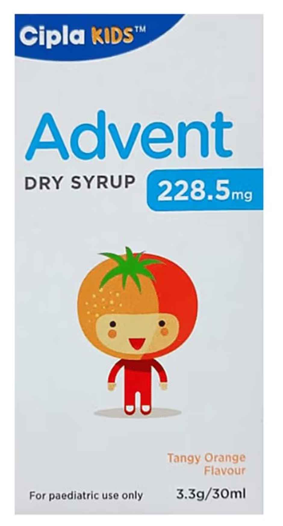 Advent 228.5mg Tangy Orange Flavour Dry Syrup