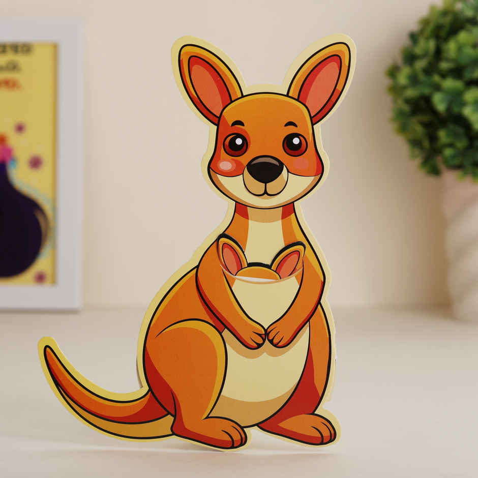 Kangaroo Pull-Out Greeting Card For Mom| Oye Happy
