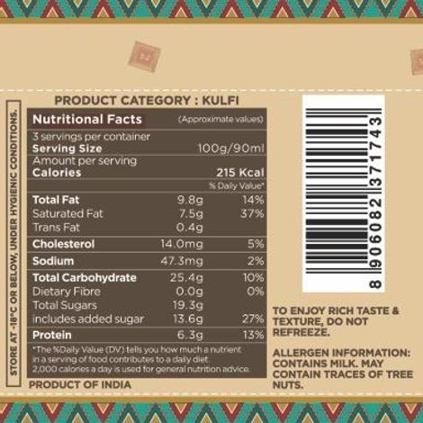 Grameen Slice Kulfi Desi Malai 3 Slices Combo