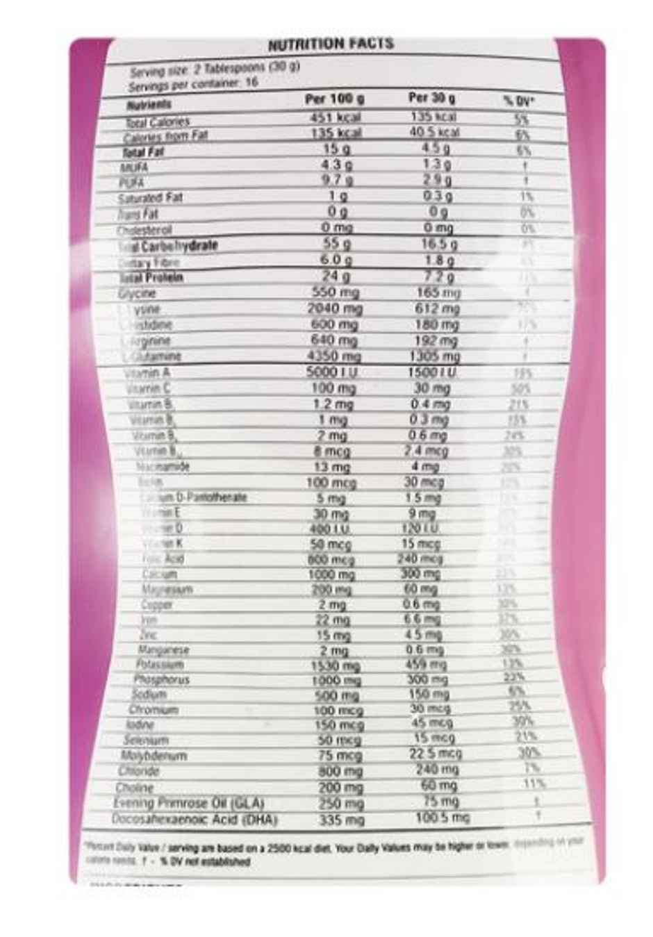 PRO PL Vanilla Powder 500g
