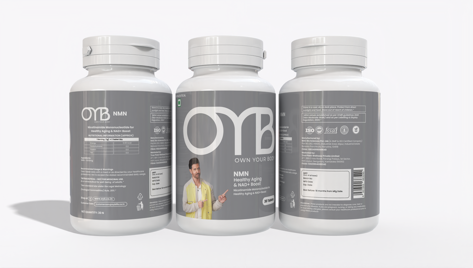 OYB NMN Anti-Aging Tablets with Nicotinamide Mononucleotide for NAD+ Boost